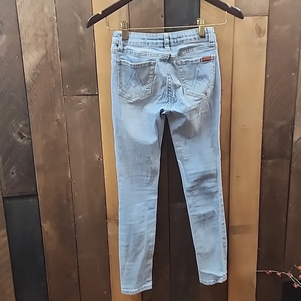7 for All Mankind Girls Skinny Jeans Size 10 With Adjustable Waist.